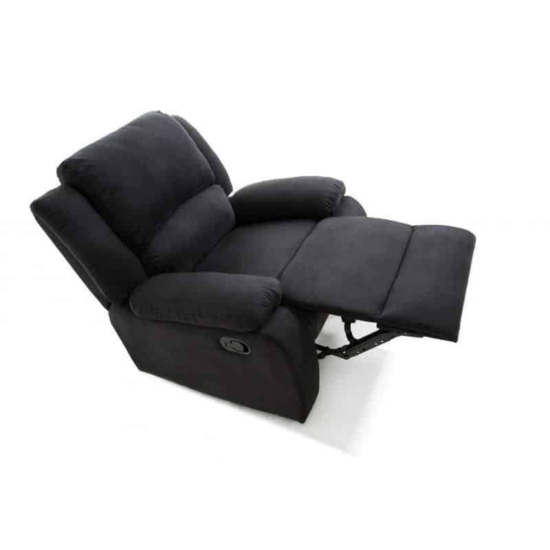Manual relaxation chair in microfiber ATLAS (Black) - image 57213
