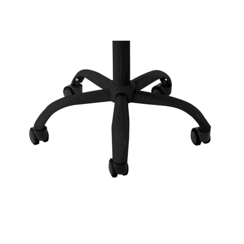 Silla de oficina de tela con patas negras BEVERLY (Gris claro) - image 57296