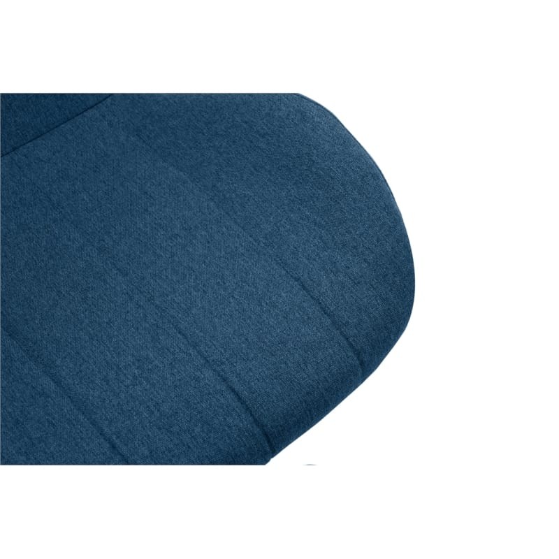 Chaise de bureau en tissu avec pieds noirs BEVERLY (Bleu pétrole) - image 57301