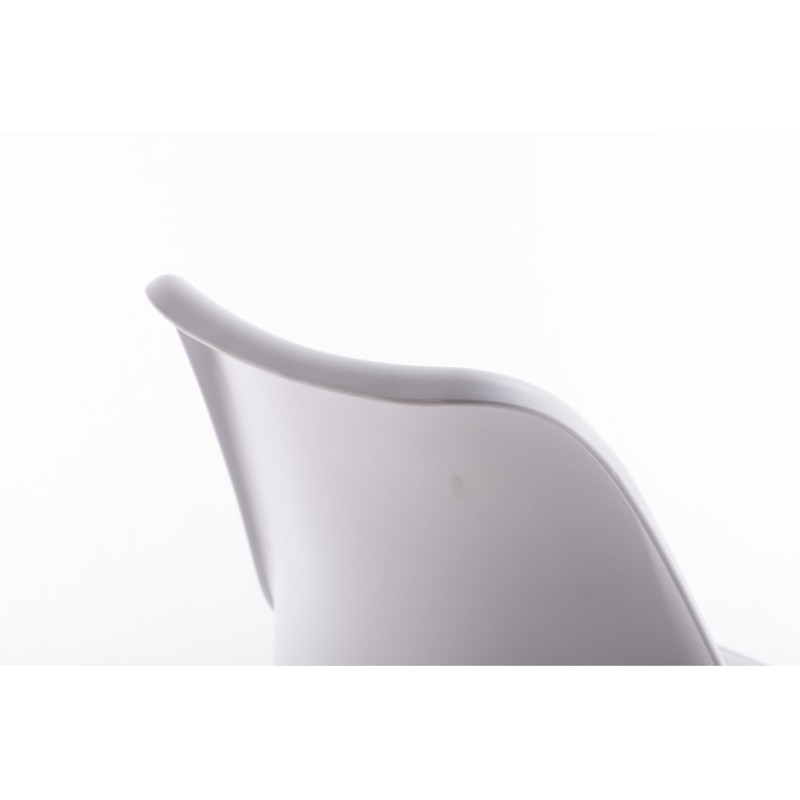 Lot de 2 chaises scandinaves pieds bois clairs SIRIUS (Blanc) - image 57711