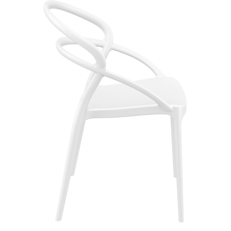 Juego de 4 sillas en polipropileno Interior-Exterior IBIZA (Blanco) - image 57806