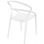 Set of 4 chairs in polypropylene Interior-Exterior IBIZA (White)