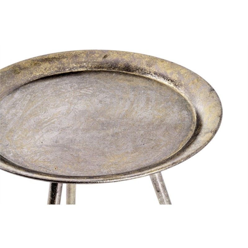 Side table in bronze tinted metal 38 cm BRONZ (Bronze) - image 57889