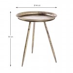 Side table in bronze stained metal 44 cm BRONZ (Bronze)