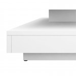 Table basse rotative 2 plateaux 70x70 cm ANNIE (Blanc)