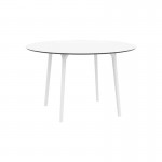 Table ronde 120 cm Intérieur-Extérieur MAYLI (Blanc)