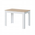 Table à manger L109xP67 cm VESON (Blanc, Chêne)