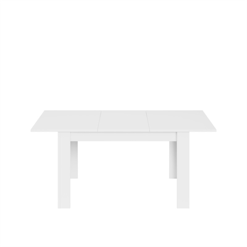 Table à manger extensible L140, 190 cm VESON (Blanc brillant) - image 58030