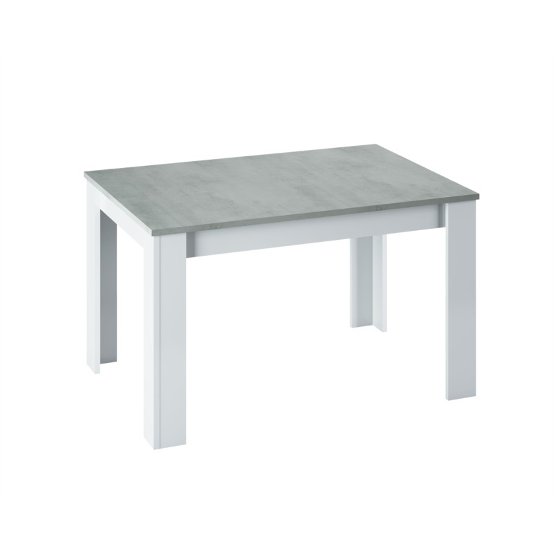 Extendable dining table L140, 190 cm VESON (White, concrete) - image 58040