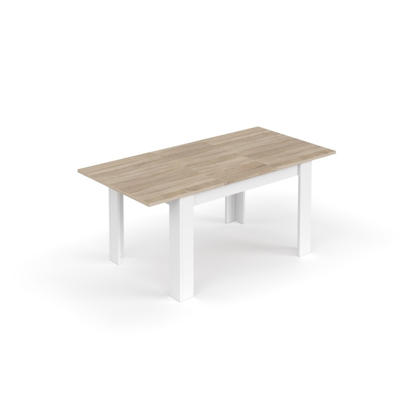 Extendable dining table L140, 190 cm VESON (White, oak) - image 58052