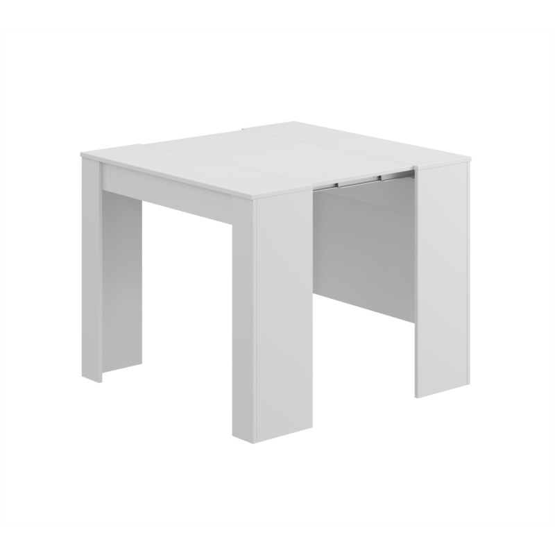Table à manger extensible L51, 237 cm VESON (Blanc brillant)