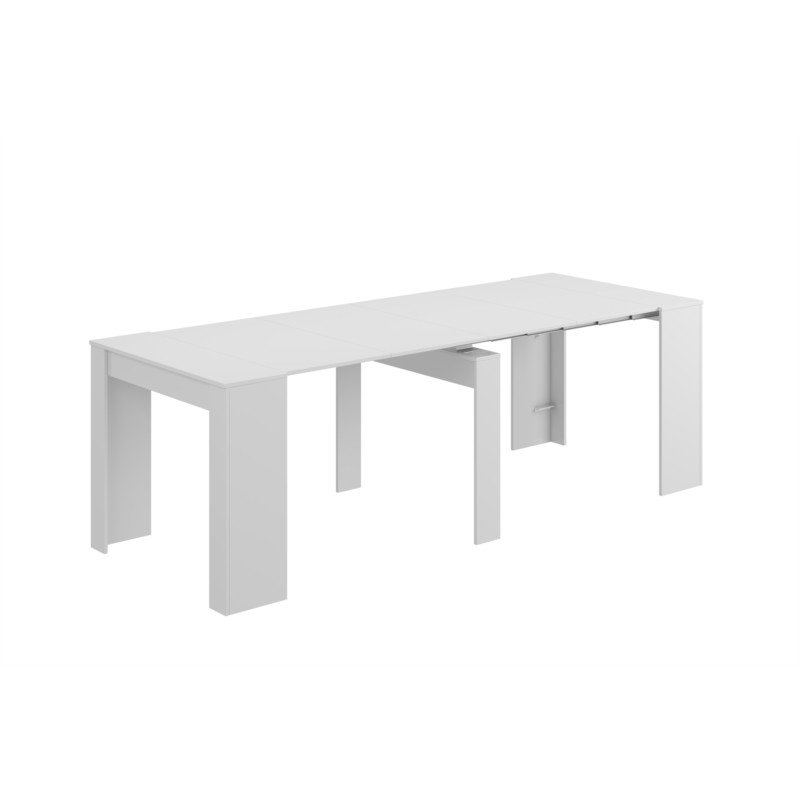 Table à manger extensible L51, 237 cm VESON (Blanc brillant) - image 58092