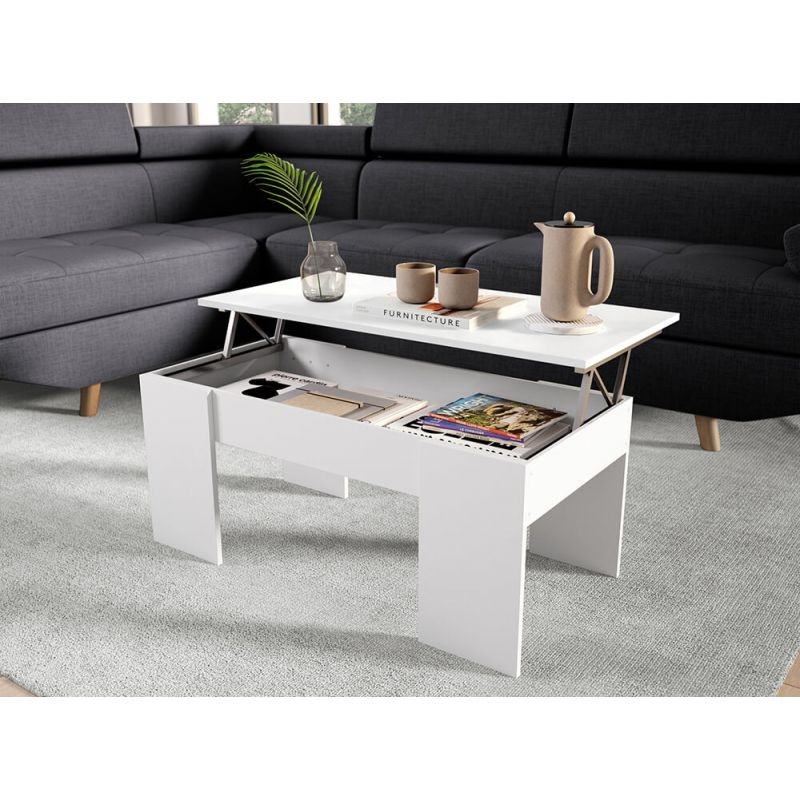 Coffee table with arkham lift top (White) - image 58113