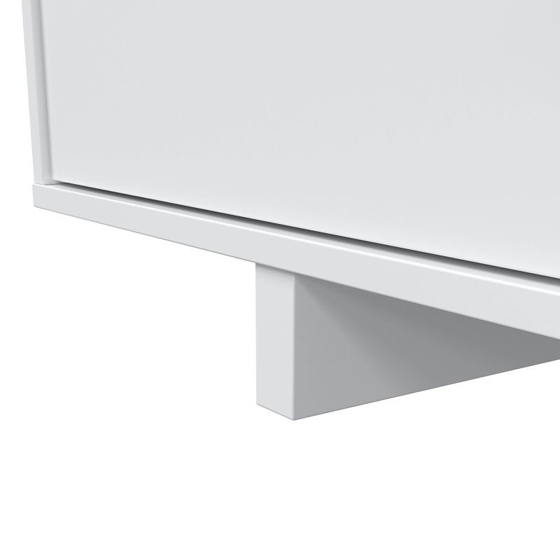 Porta TV 3 ante e 1 nicchia L150 cm VESON (Bianco, Rovere) - image 58807