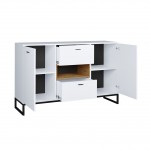 Sideboard 2 doors and 2 drawers OLIE (White, wood)