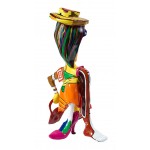 Estatua decorativa diseño de resina PHILEON (H60 cm) (Multicolor)