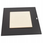 Square table top in compressed resin PHIL (68x68 cm) (black)