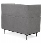 Straight sofa design fabric 2 places DIXON (dark gray)