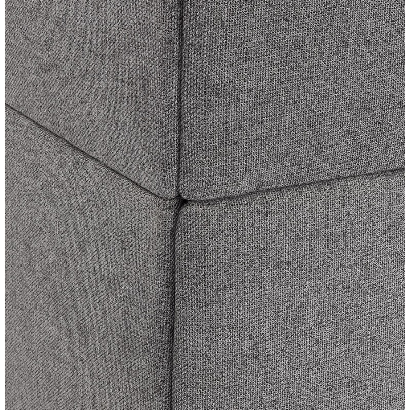Sofá recto de diseño tejido 2 plazas DIXON (gris oscuro) - image 59303