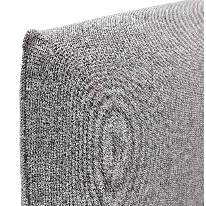 Canapé droit design tissu 2 places DIXON (gris clair) - image 59319