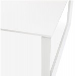 Mesa de reuniones de madera moderna (140x140 cm) LOLAN (blanco)