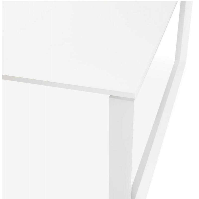Bureau BENCH table de réunion moderne en bois (140x140 cm) LOLAN (blanc) - image 59353