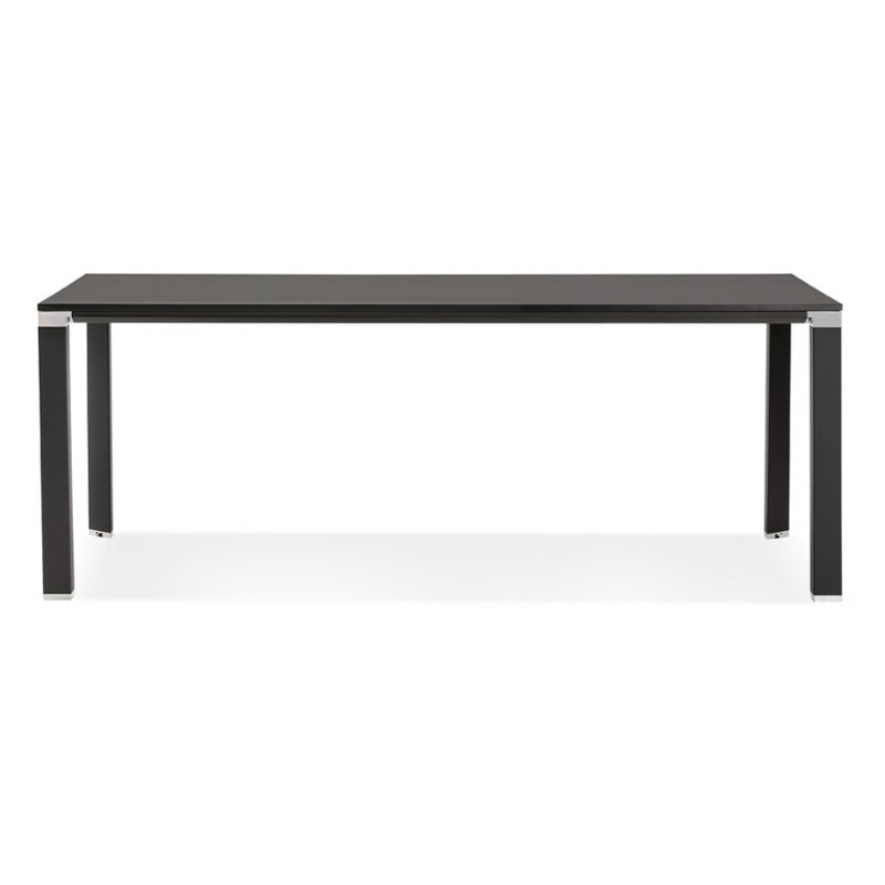 Designtisch aus geradem Holz (200x100 cm) BOUNY (schwarz) - image 59365
