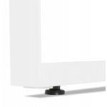 Design corner desk in wood white feet (160x170 cm) OSSIAN (white finish)