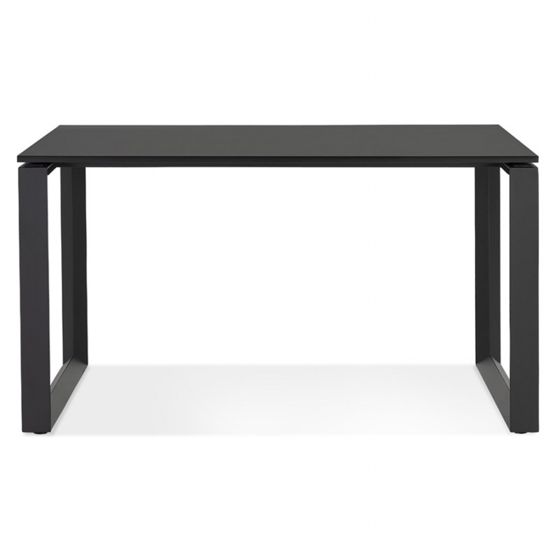 Bureau droit design en bois pieds noirs (60x120 cm) OSSIAN (finition noir) - image 59437