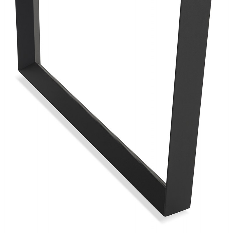 Bureau droit design en bois pieds noirs (60x120 cm) OSSIAN (finition noir) - image 59443