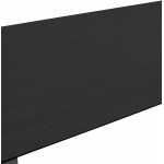 Design straight desk in wood black feet (70x130 cm) COBIE (black finish)