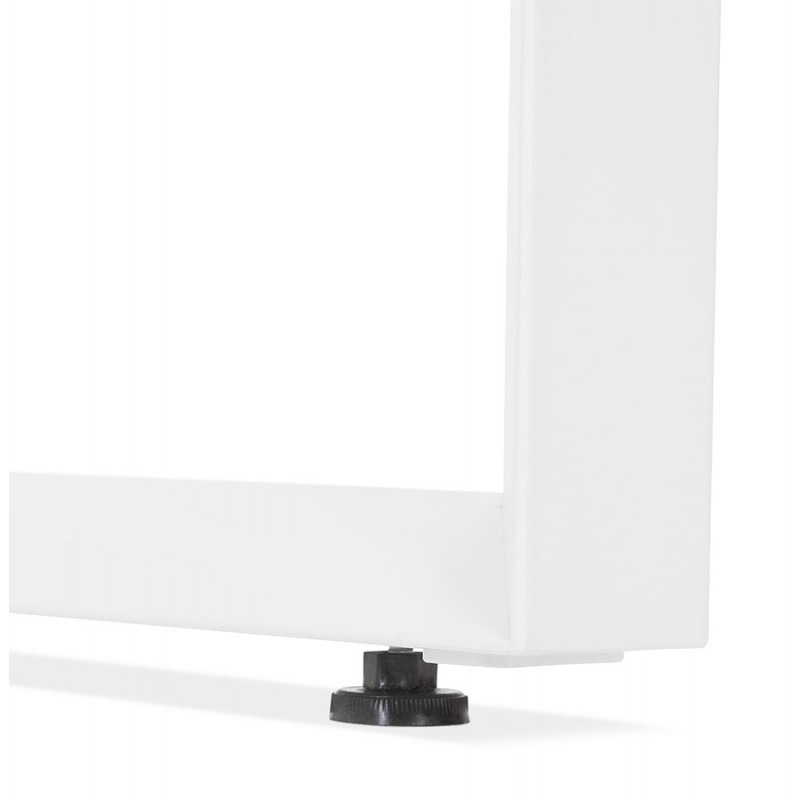 Design straight desk in wood white feet (80x160 cm) OSSIAN (natural finish) - image 59548