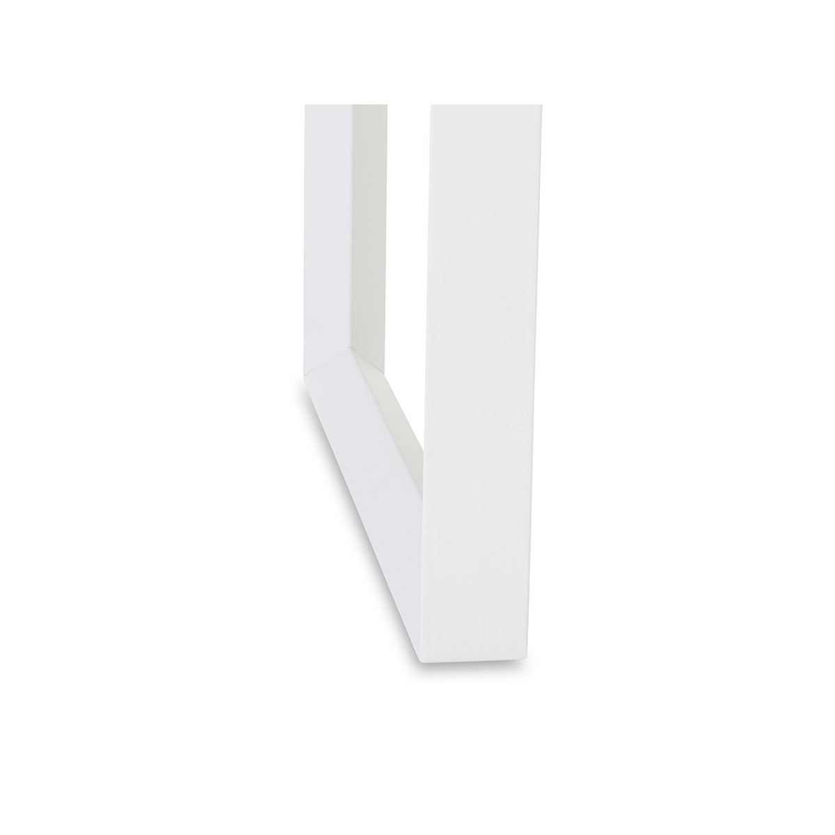 Scrivania dritta di design in legno piedini bianchi (90x180 cm) COBIE  (finitura bianca) - AMP Story 9224