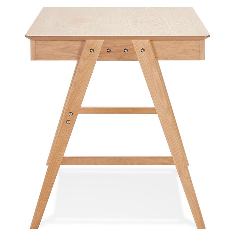 Diseño de escritorio recto en madera (70x120 cm) CURT (acabado natural) - image 59651