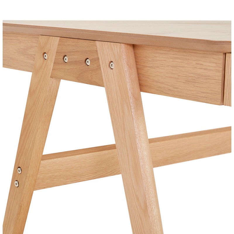 Diseño de escritorio recto en madera (70x120 cm) CURT (acabado natural) - image 59655