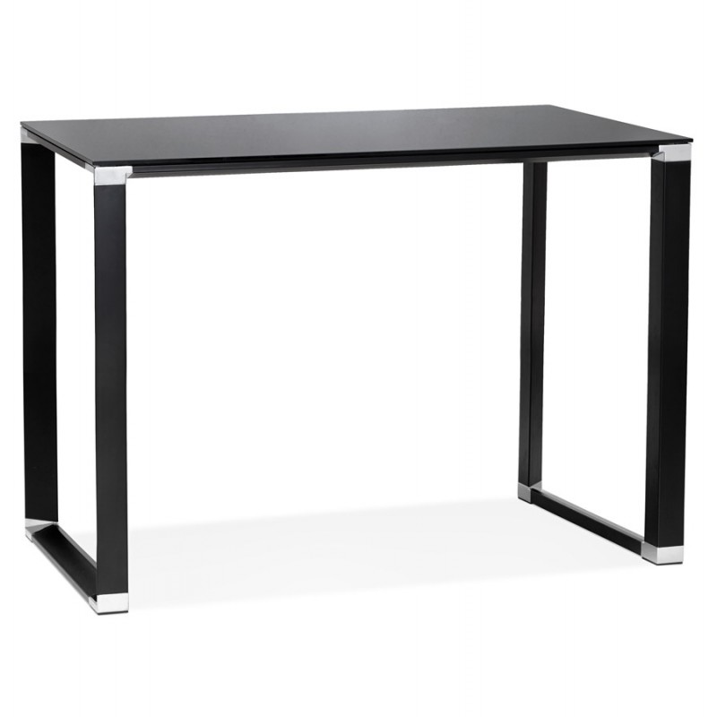 High design desk in tempered glass (70x140 cm) BOIN MAX (black finish) - image 59661