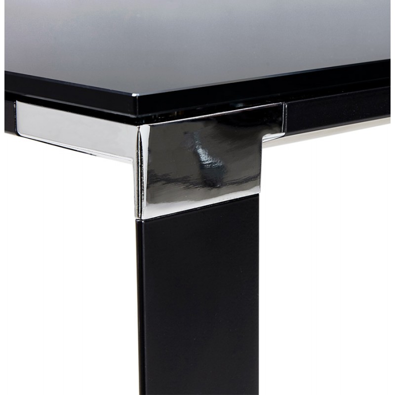 High design desk in tempered glass (70x140 cm) BOIN MAX (black finish) - image 59667