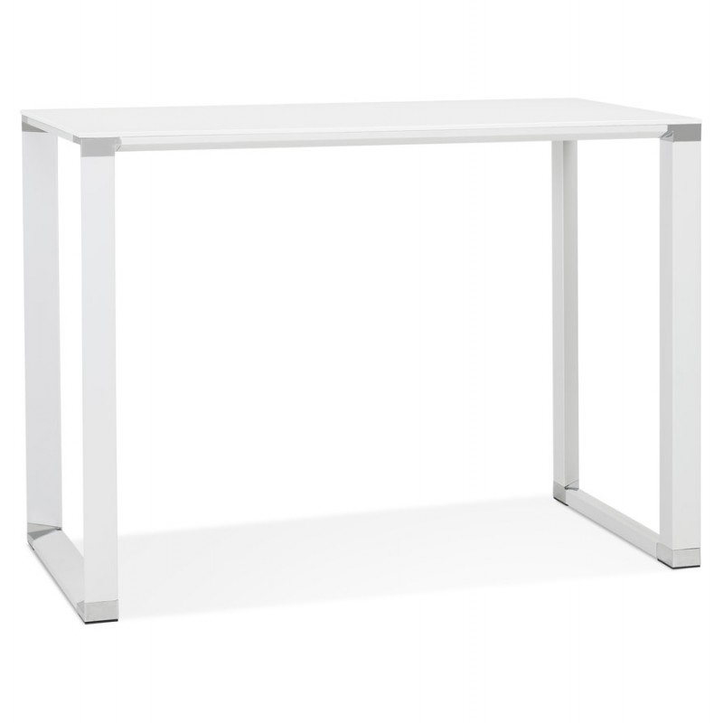 High design desk in tempered glass (70x140 cm) BOIN MAX (white finish) - image 59670