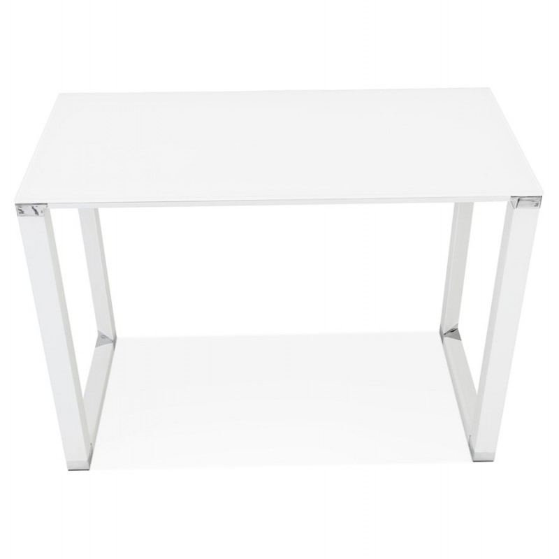 High design desk in tempered glass (70x140 cm) BOIN MAX (white finish) - image 59674