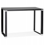 High design wooden desk (70x140 cm) BOUNY MAX (black finish)