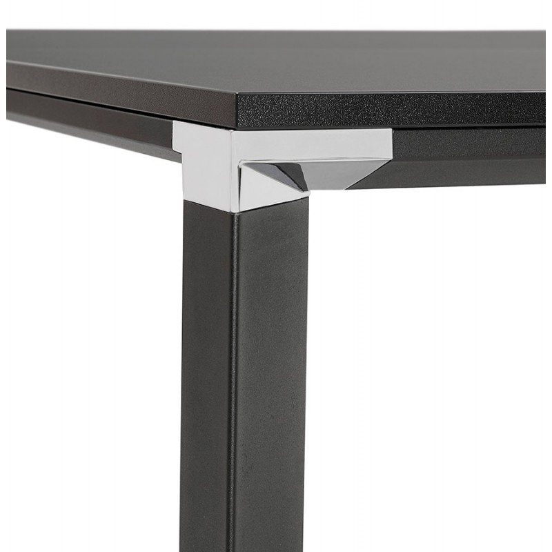 High design wooden desk (70x140 cm) BOUNY MAX (black finish) - image 59686