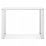 High design wooden desk (70x140 cm) BOUNY MAX (white finish)