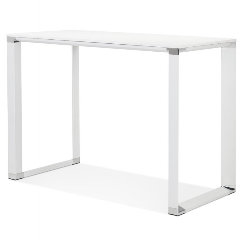 High design wooden desk (70x140 cm) BOUNY MAX (white finish) - image 59693