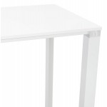High design wooden desk (70x140 cm) BOUNY MAX (white finish)