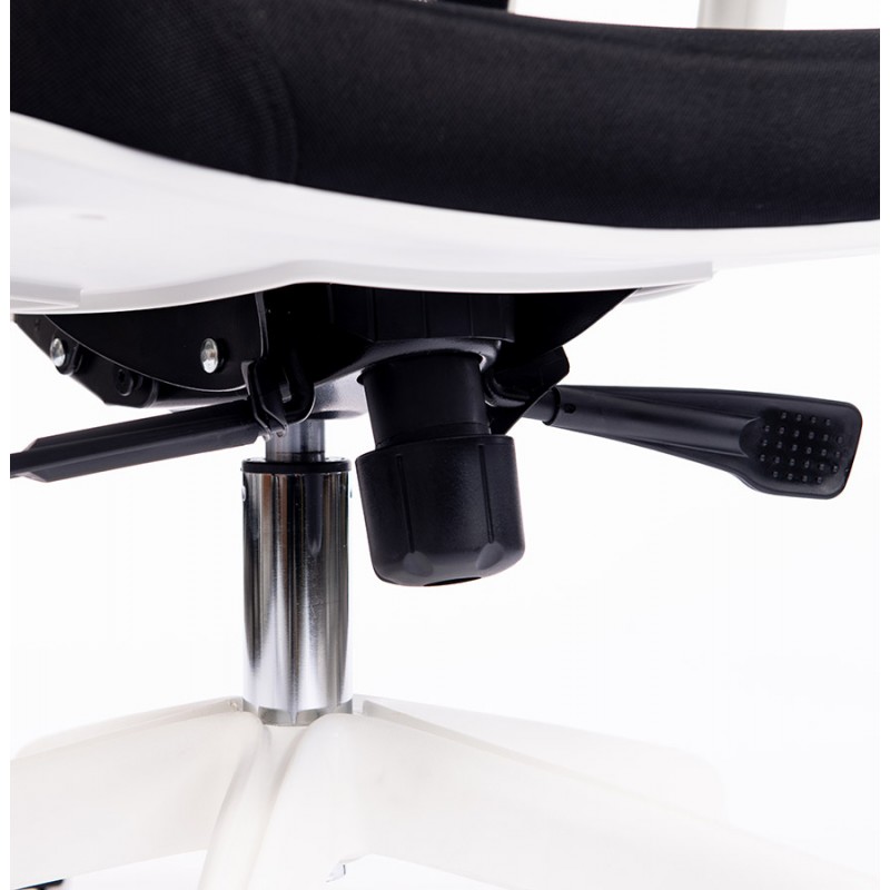 Sedia da ufficio ergonomica in tessuto MIAMI (bianco, nero) - image 59728