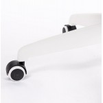 Silla de oficina ergonómica en tejido MIAMI (blanco, negro)