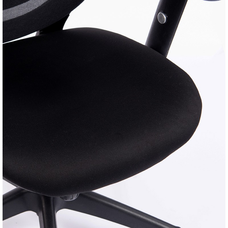 Silla de oficina ergonómica en tejido SEATTLE (negro) - image 59740