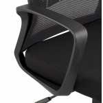 Design-Bürostuhl aus MATTIA-Stoff (schwarz)