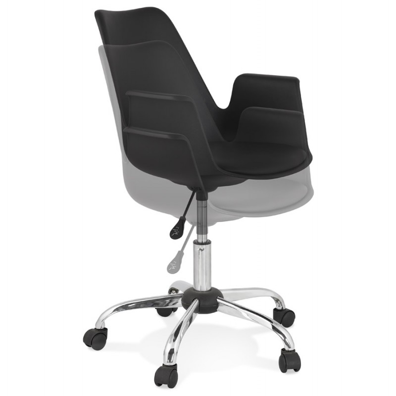 Office chair with armrests LORENZO (black) - image 59765