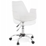 Office chair with armrests LORENZO (white)